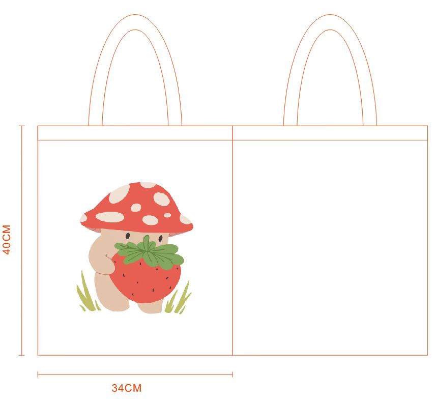 mushroom tote bag