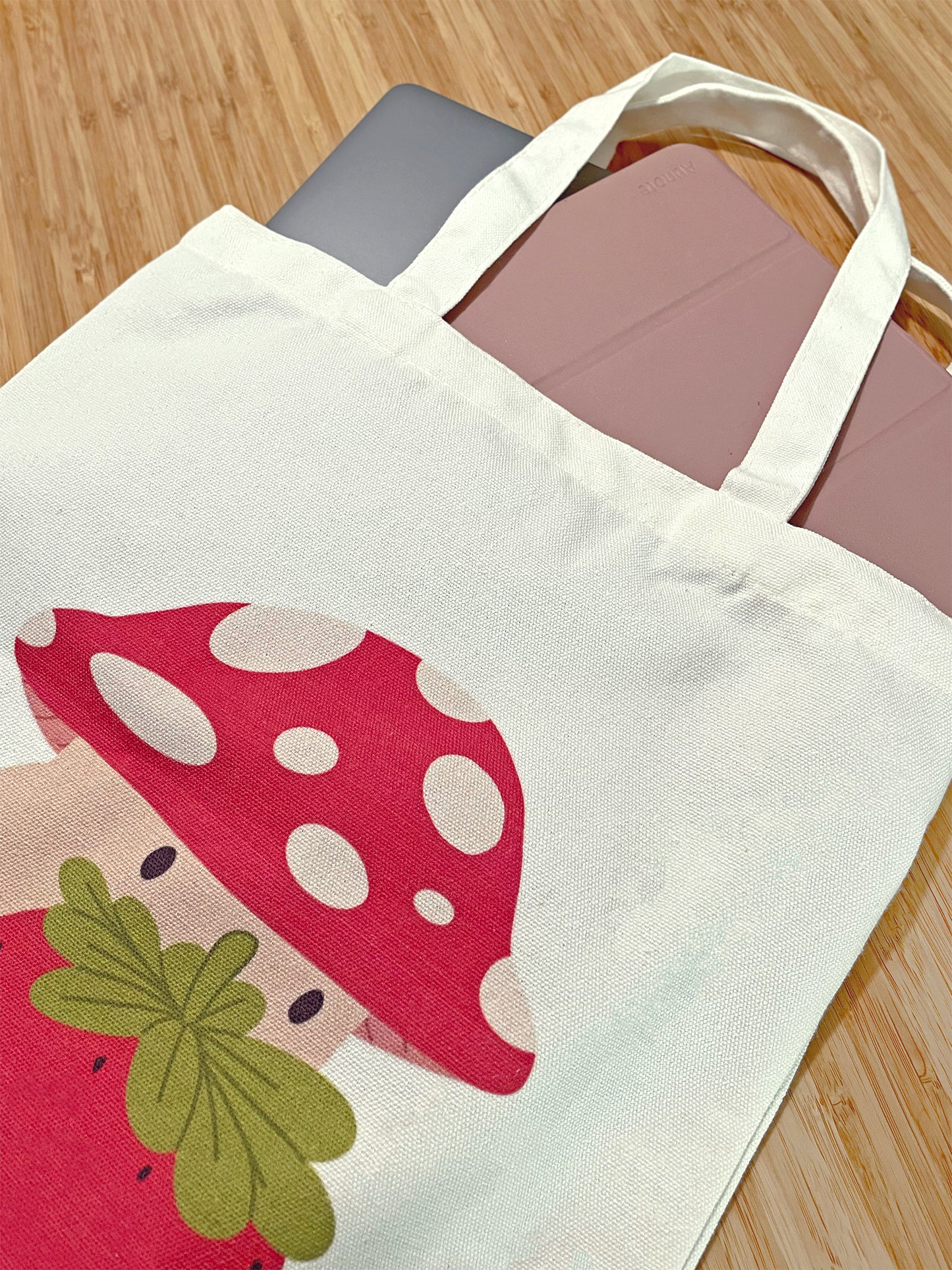 mushroom tote bag