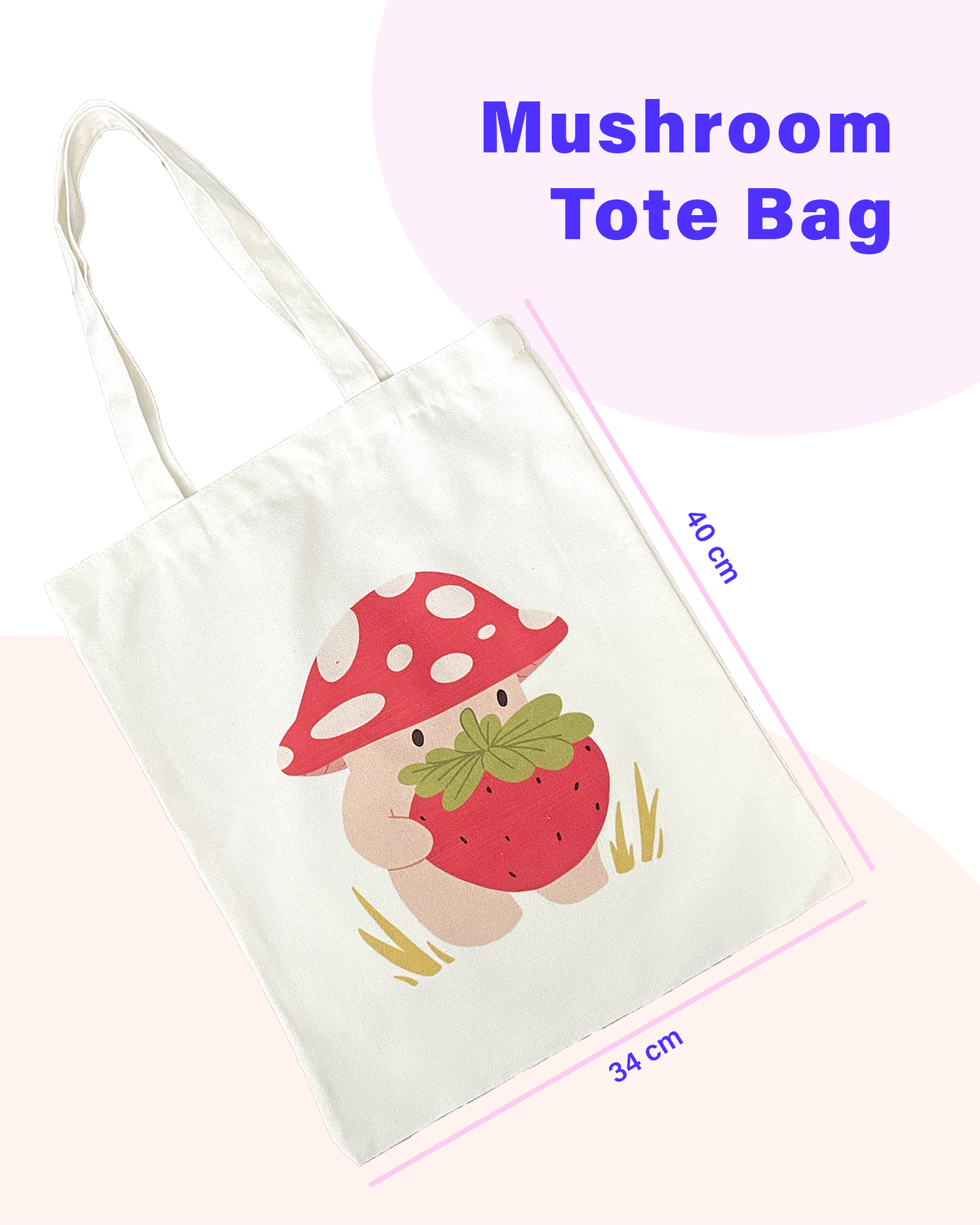 mushroom tote bag